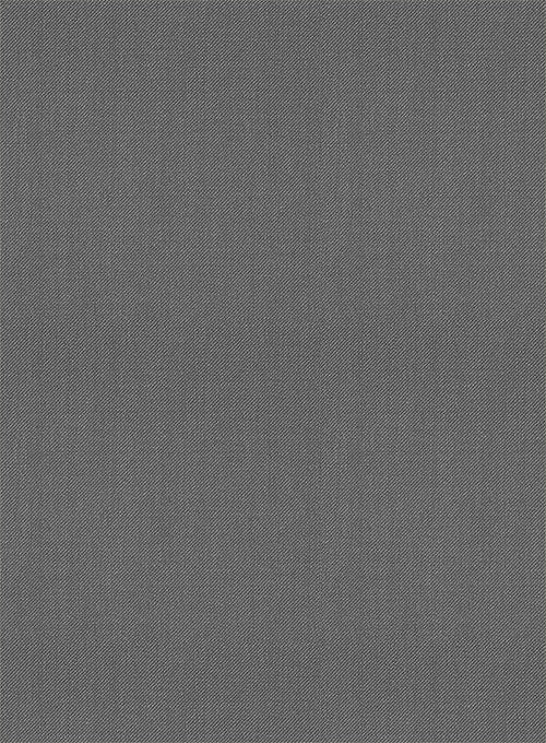 Scabal Flat Gray Wool Pants - Image 2