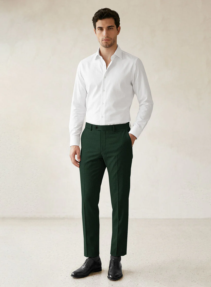 Scabal Forest Green Wool Suit - Image 6
