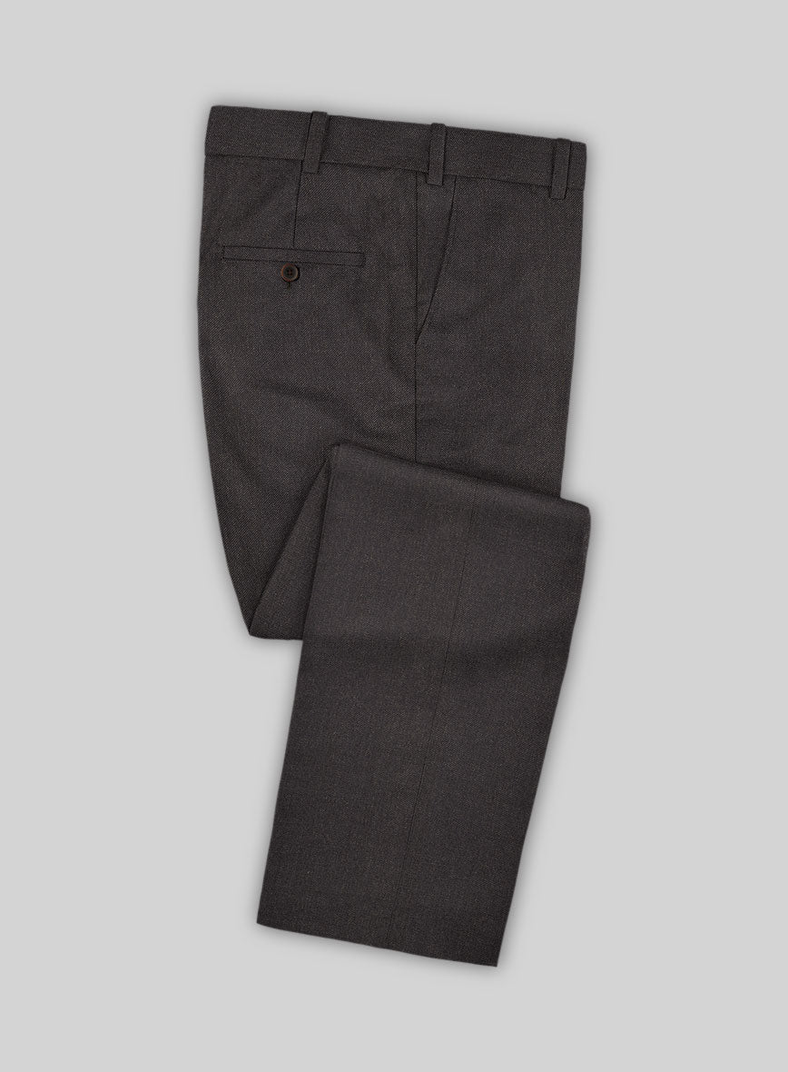 Scabal Gaci Brown Wool Pants