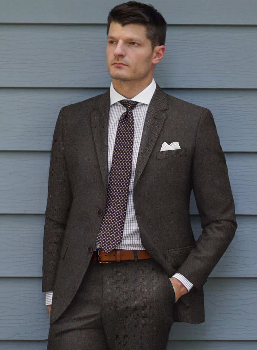 Scabal Gaci Brown Wool Suit - Image 4