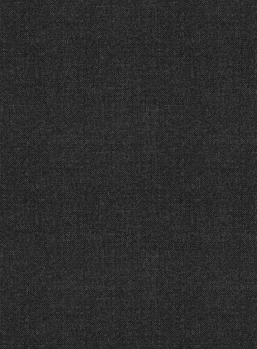 Scabal Gilbe Twill Charcoal Wool Jacket - Image 3