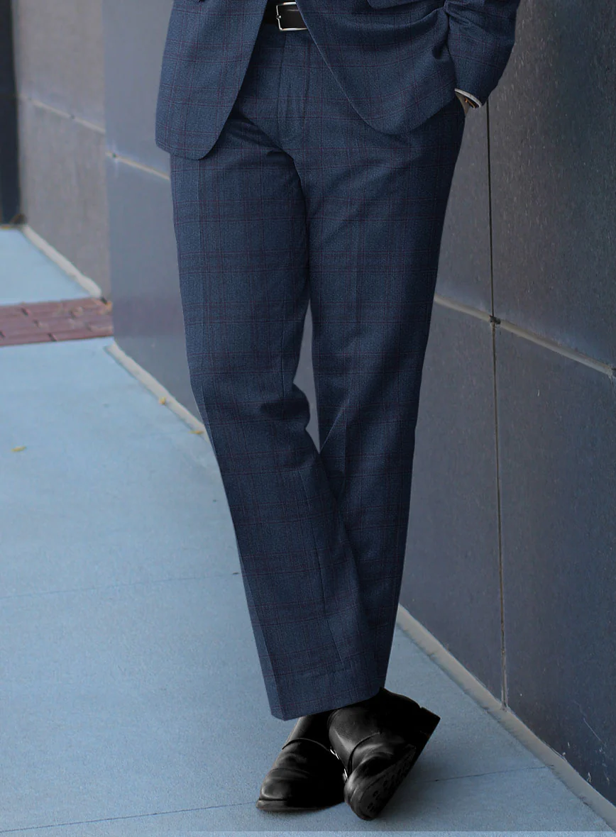 Scabal Gulf Blue Wool Suit - Image 4