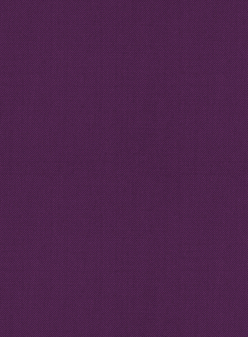 Scabal Hot Purple Wool Pants - Image 4