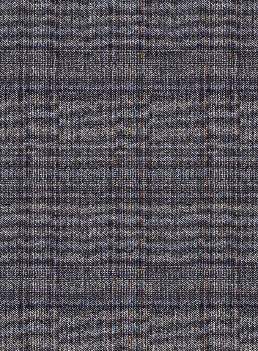 Scabal Bond Blue Wool Pants - Image 3