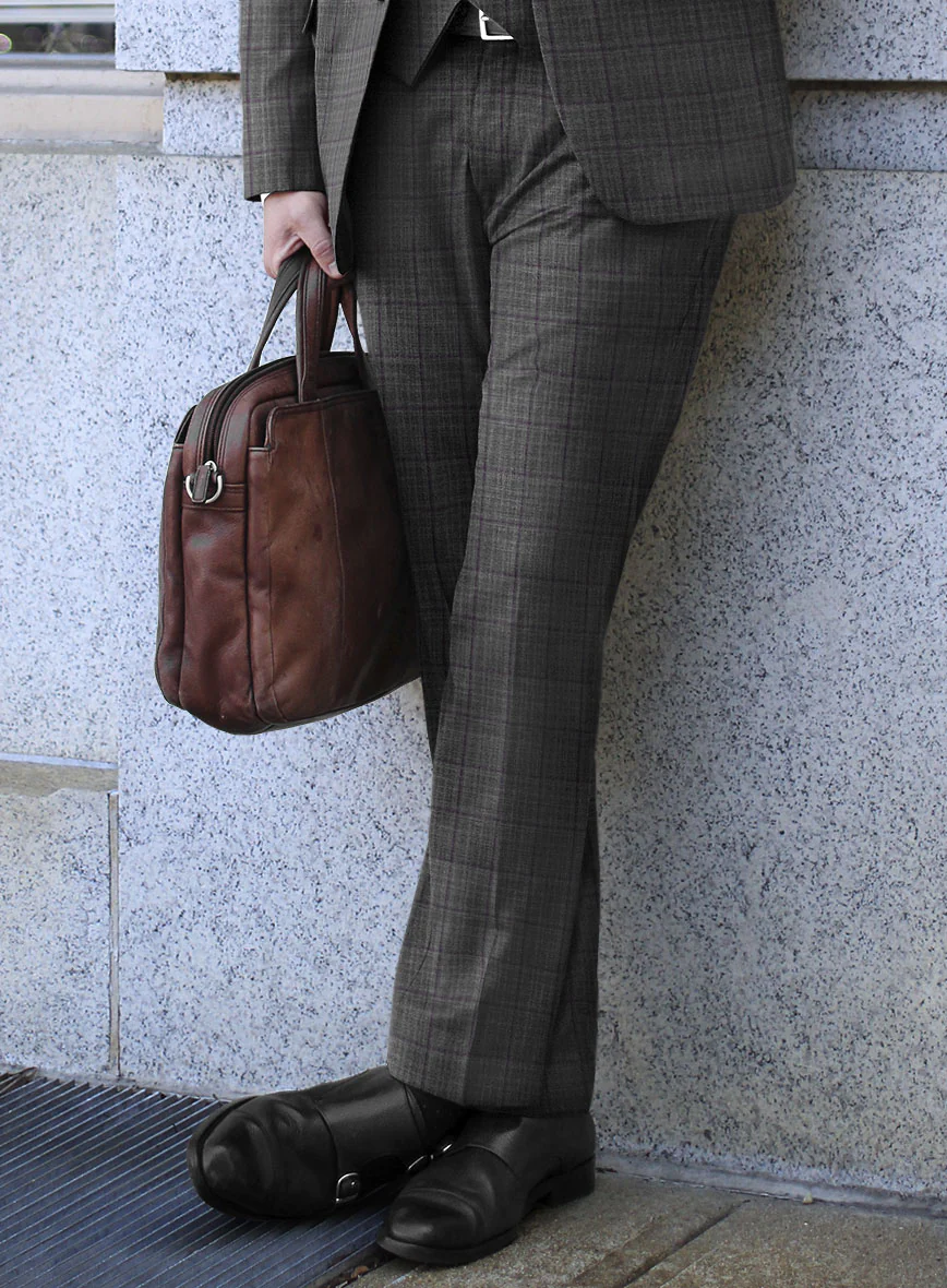 Scabal Dark Gray Wool Suit - Image 4