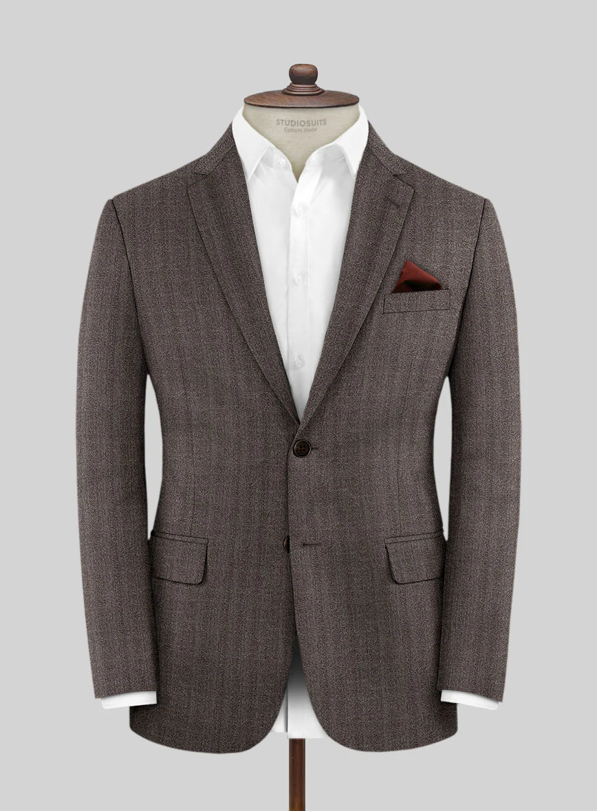 Scabal Mocha Brown Wool Jacket