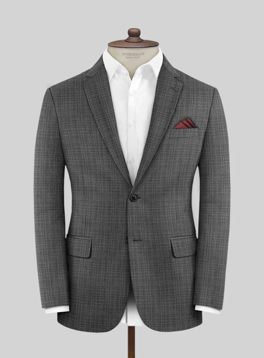 Scabal Slate Gray Wool Suit - Image 3