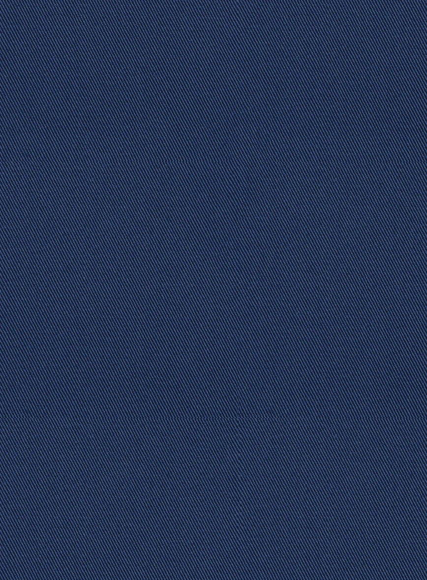 Scabal Indigo Blue Cotton Stretch Suit - Image 5