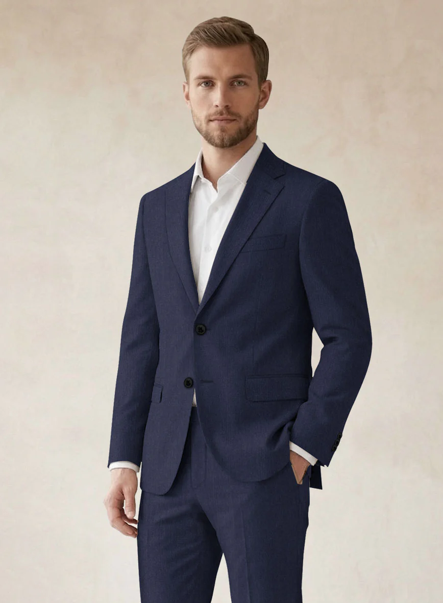 Scabal Indigo Wool Jacket - Image 2