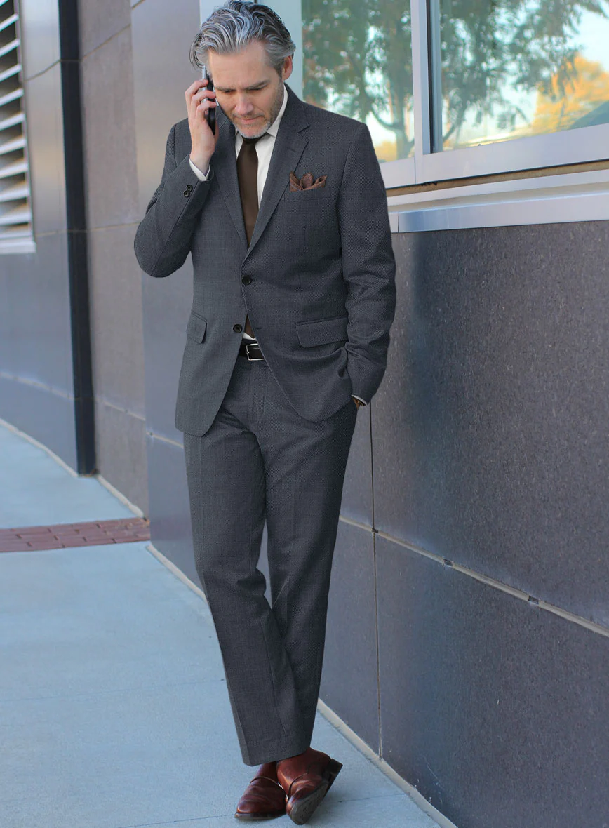 Scabal Isin Twill Blue Wool Suit - Image 2