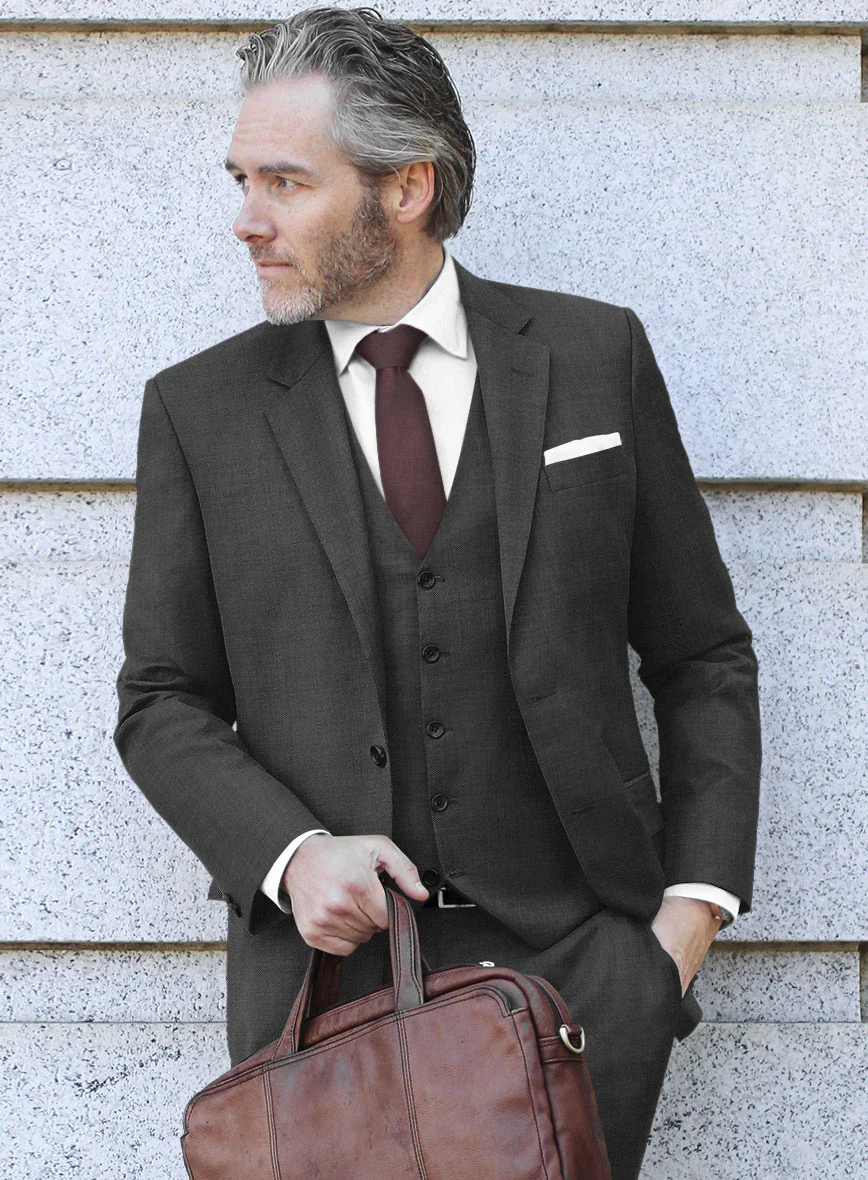 Scabal Liche Charcoal Wool Jacket - Image 2