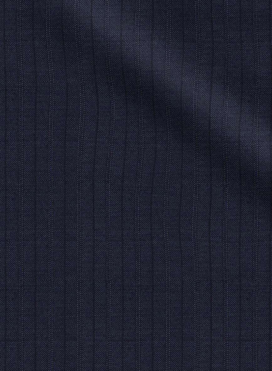 Scabal Londoner Allamo Stripe Blue Wool Jacket - Image 2