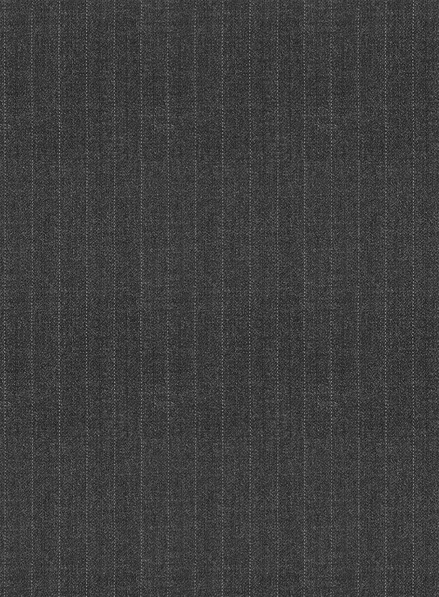 Scabal Londoner Casiri Stripe Charcoal Wool Suit - Image 6