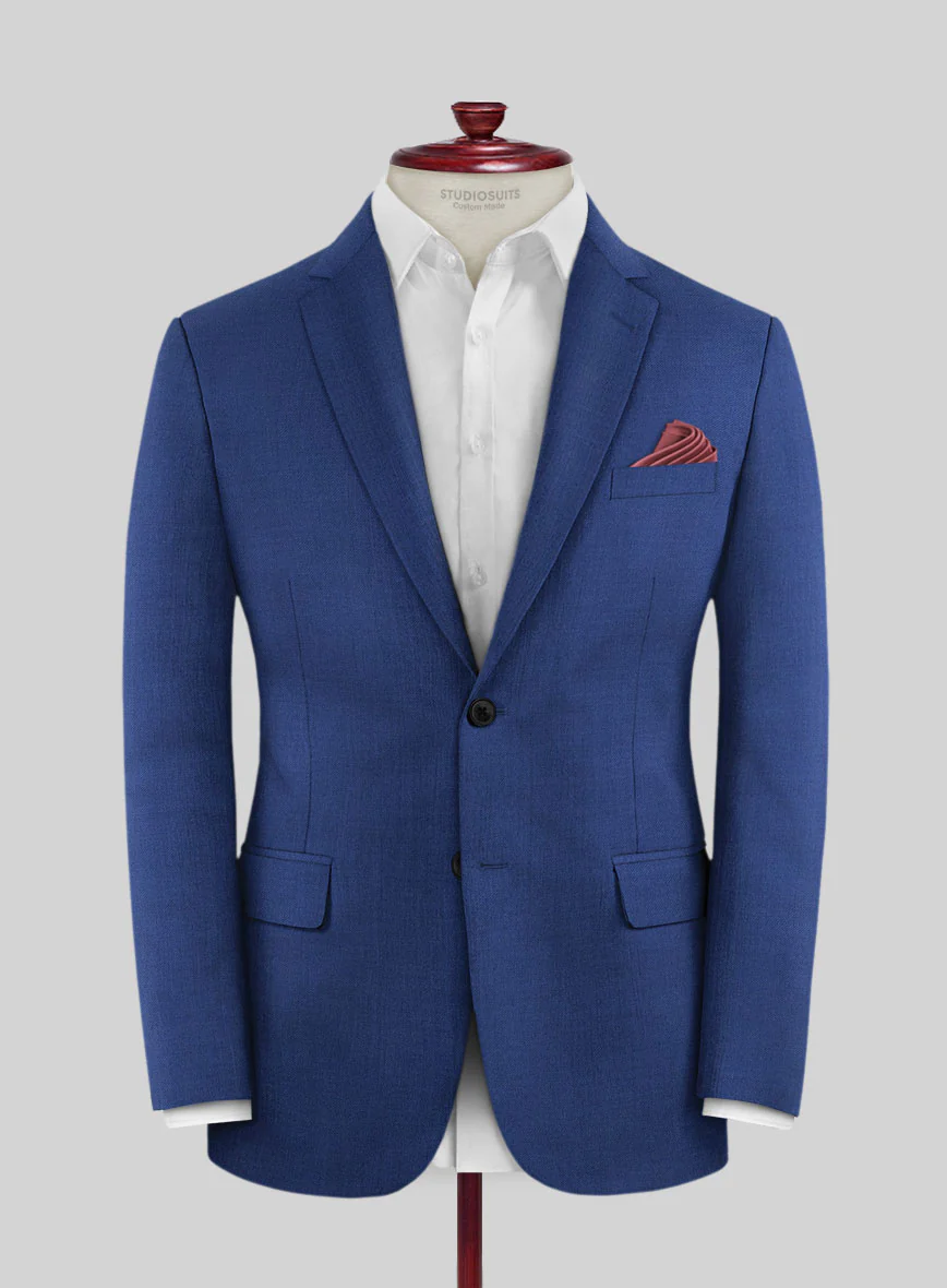 Scabal Londoner Cobalt Blue Wool Jacket