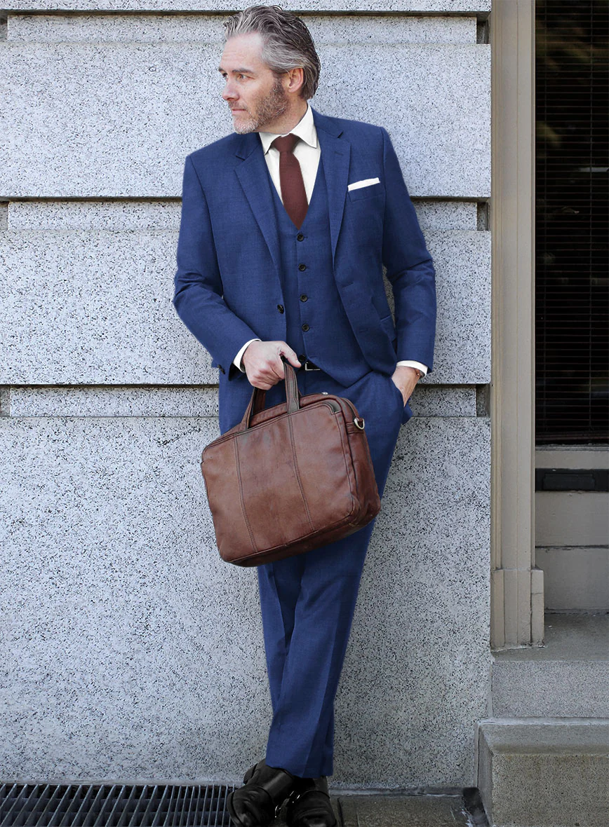 Scabal Londoner Cobalt Blue Wool Suit - Image 2