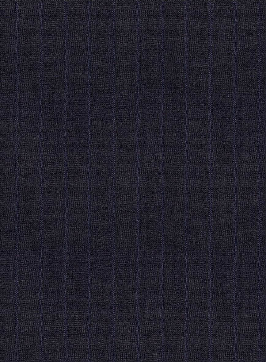 Scabal Londoner Corta Stripe Blue Wool Suit - Image 6
