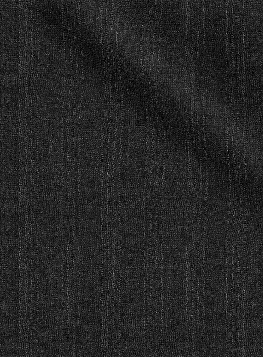 Scabal Londoner Emingo Stripe Charcoal Wool Suit - Image 5