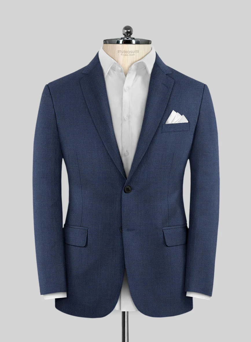Scabal Londoner Indigo Blue Wool Jacket