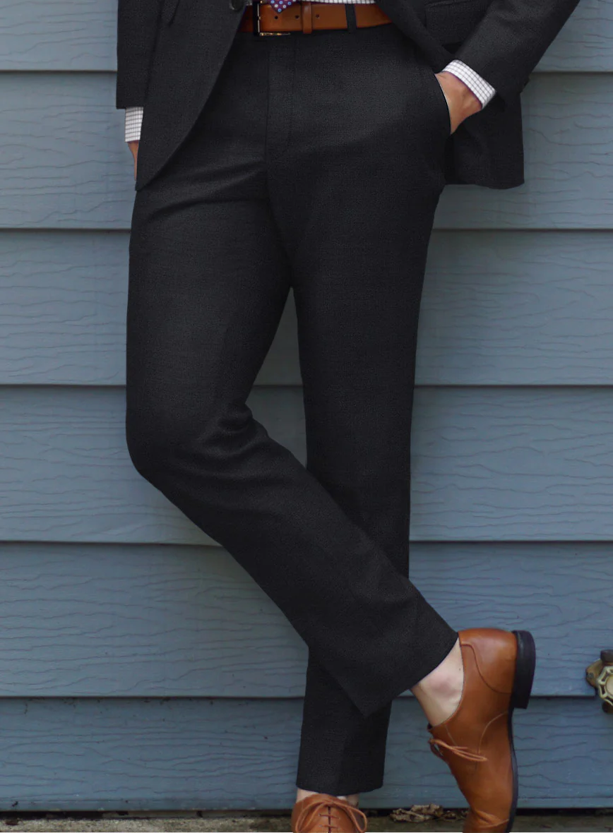 Scabal Londoner Jaguar Blue Wool Pants - Image 2