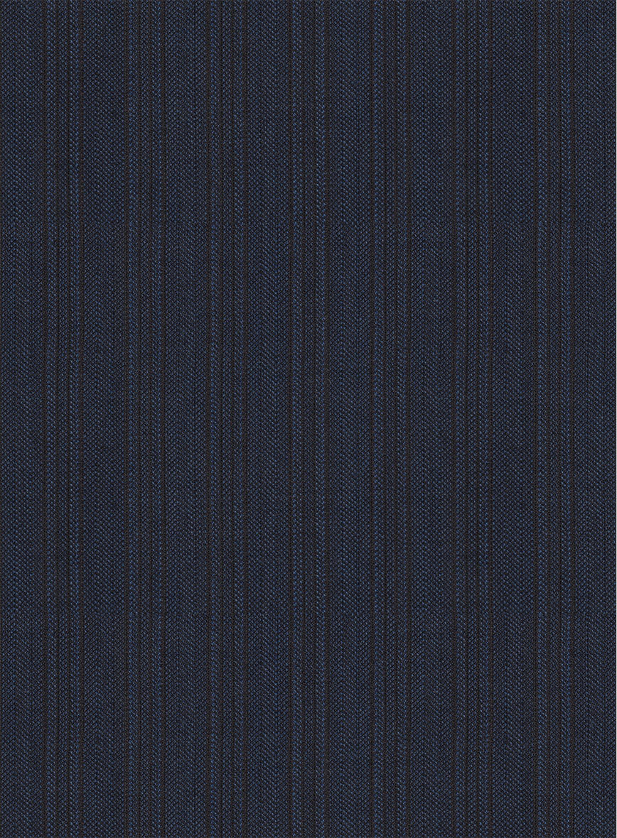 Scabal Londoner Jolge Stripe Blue Wool Jacket - Image 2