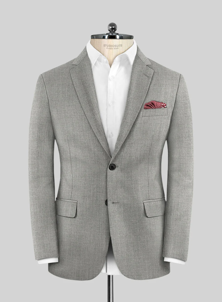 Scabal Londoner Light Gray Wool Suit - Image 3