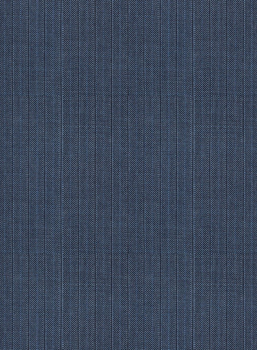 Scabal Londoner Rez Stripe Blue Wool Suit - Image 5