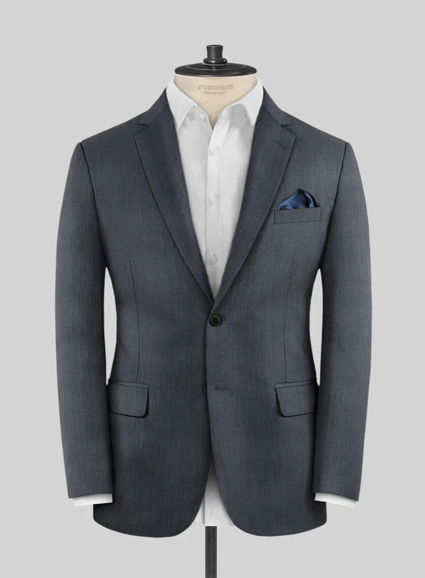 Scabal Londoner Shico Stripe Gray Wool Jacket