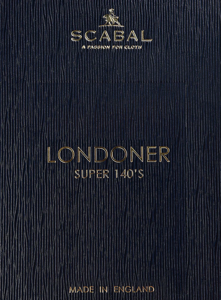 Scabal Londoner Struci Stripe Gray Wool Suit - Image 7