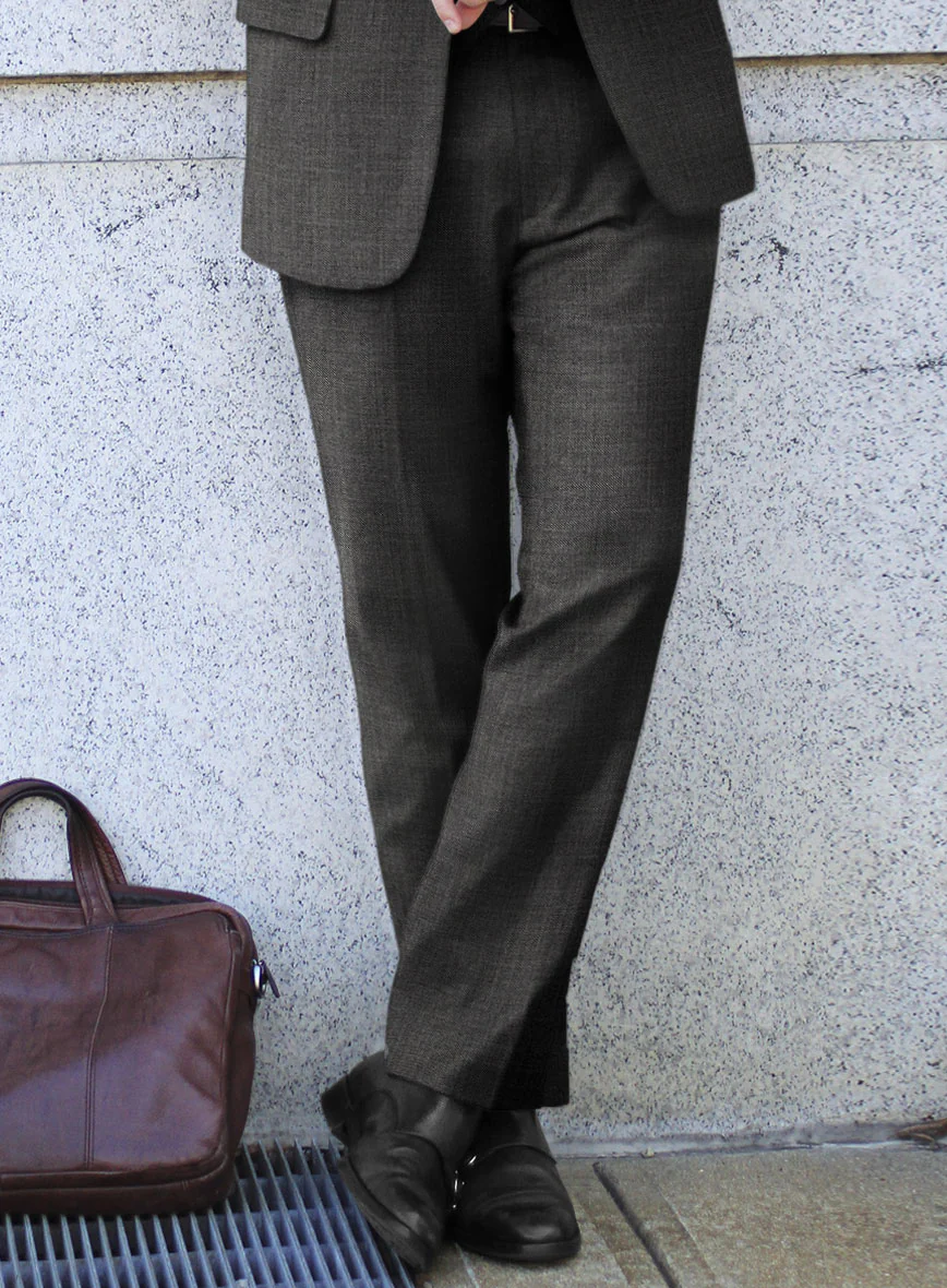 Scabal Londoner Twill Charcoal Wool Suit - Image 4
