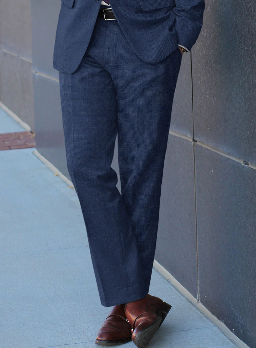 Scabal Lucin Twill Blue Wool Suit - Image 5