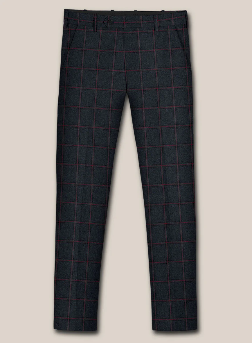 Scabal Midnight Blue Wool Pants - Image 2