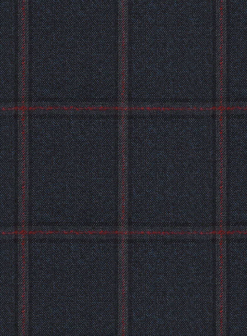 Scabal Midnight Blue Wool Pants - Image 4