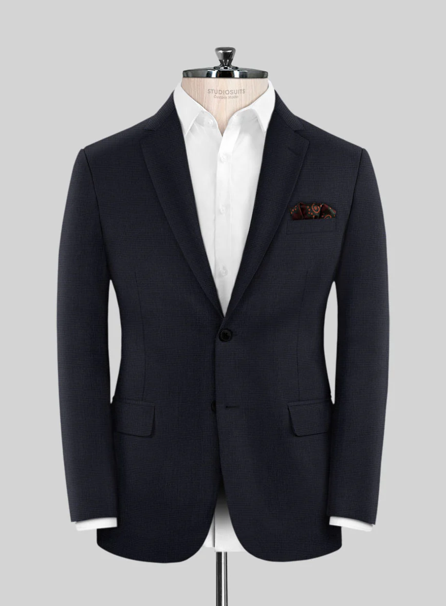 Scabal Motito Blue Wool Suit - Image 3