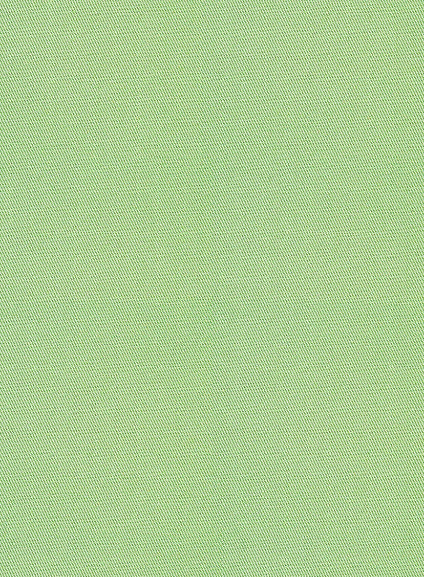 Scabal Nasty Green Cashmere Cotton Pants - Image 2