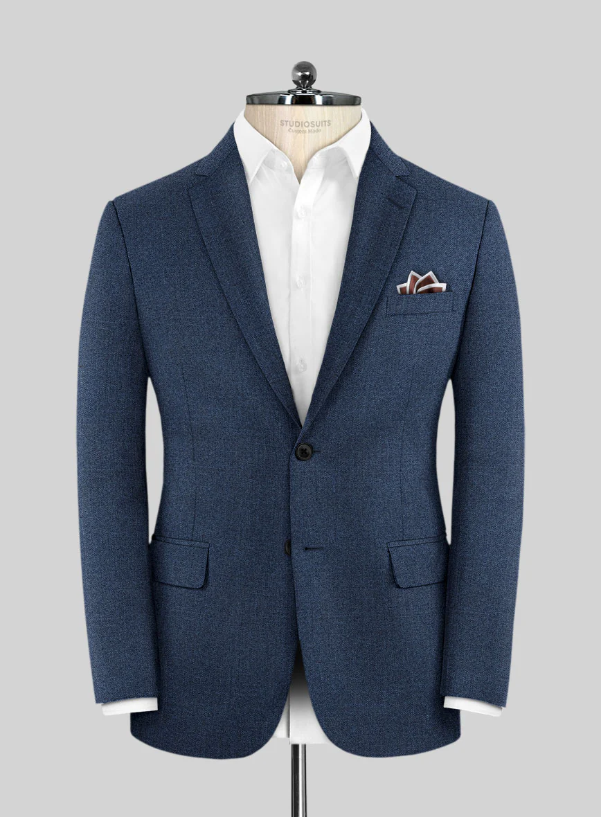 Scabal Nile Blue Wool Suit - Image 3