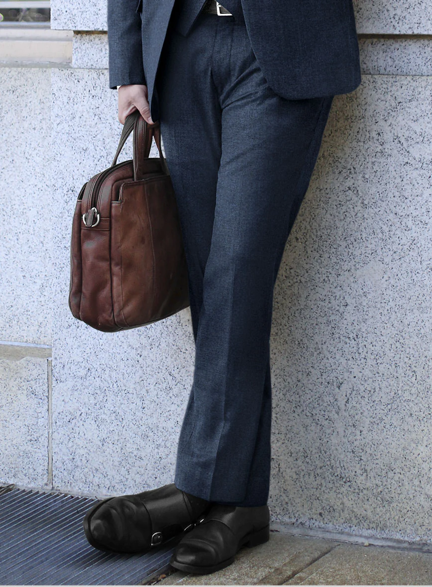 Scabal Nile Blue Wool Suit - Image 4