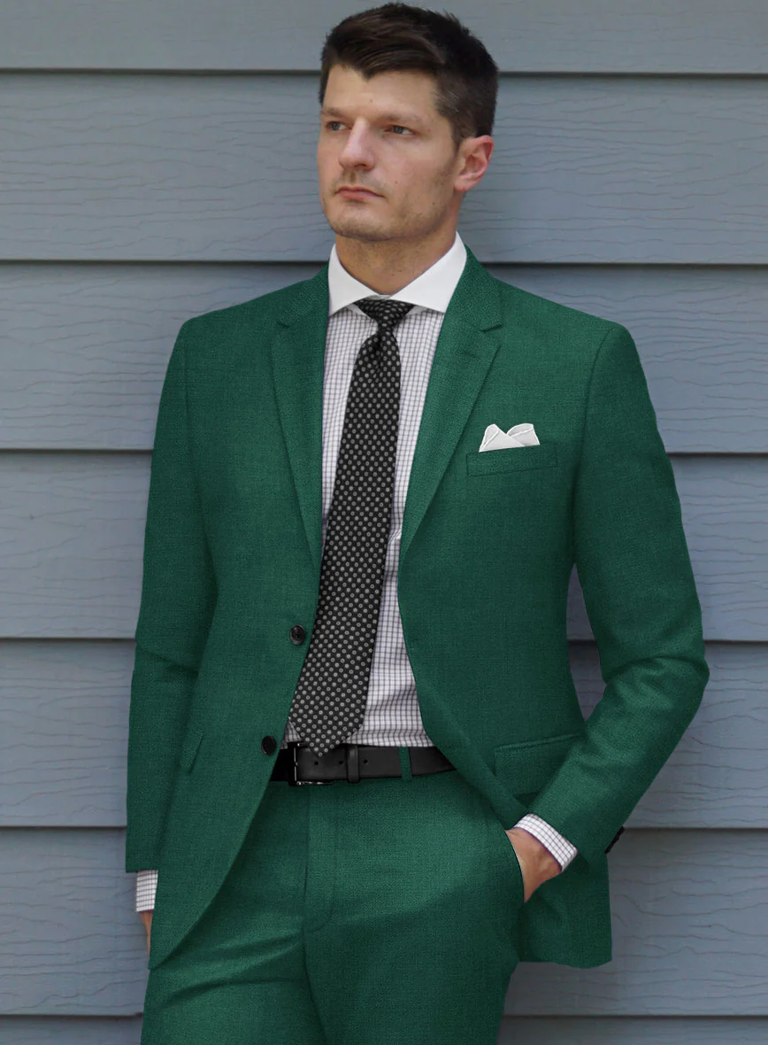 Scabal Oslo Green Wool Suit - Image 4