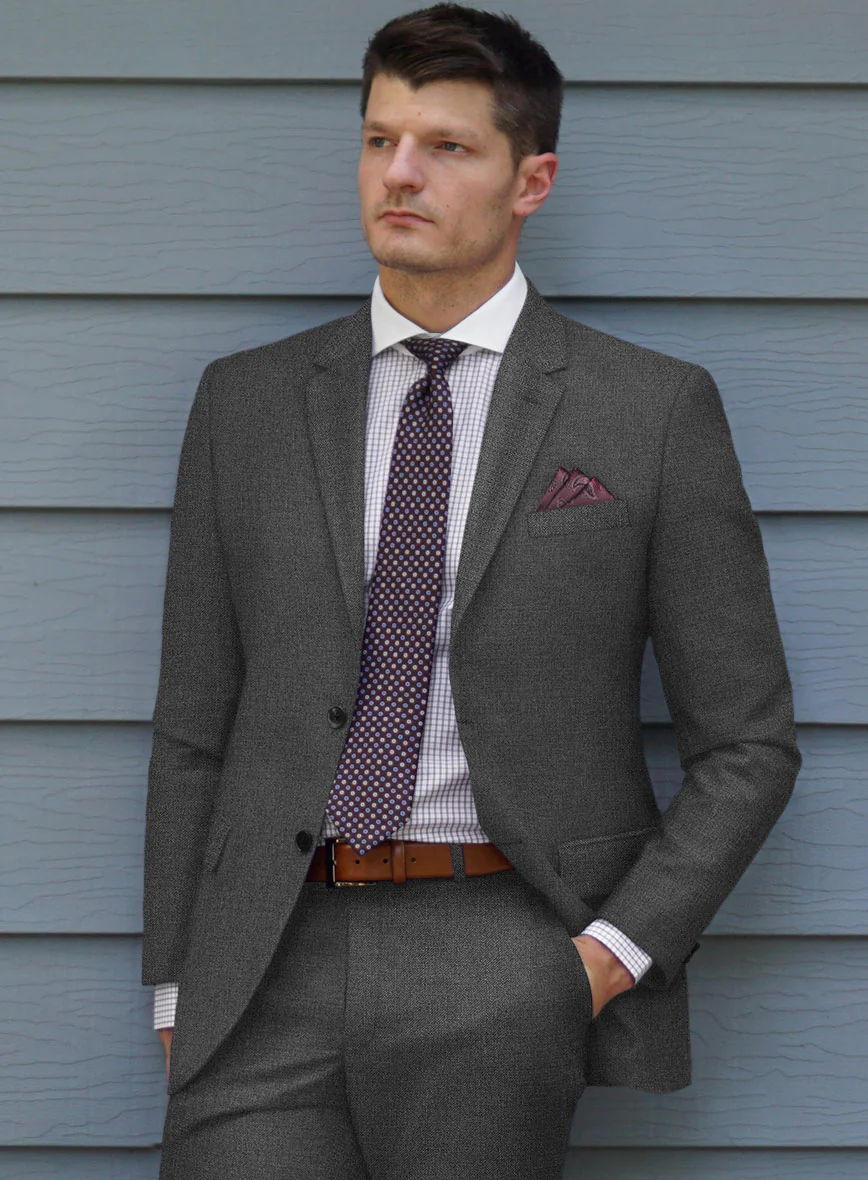 Scabal Parto Mid Gray Wool Jacket - Image 2