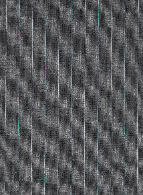 Scabal Peruzi Gray Wool Pants - Image 3