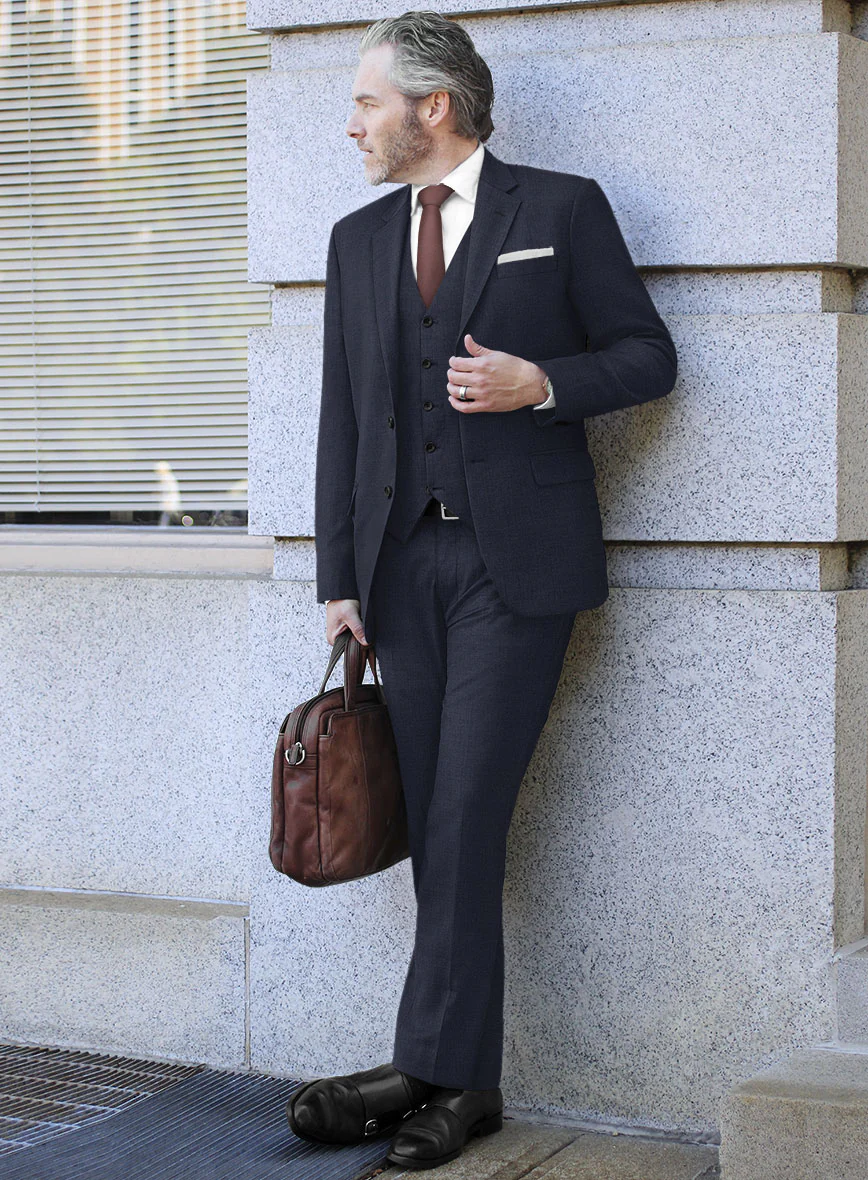 Scabal Ploci Blue Wool Suit - Image 2