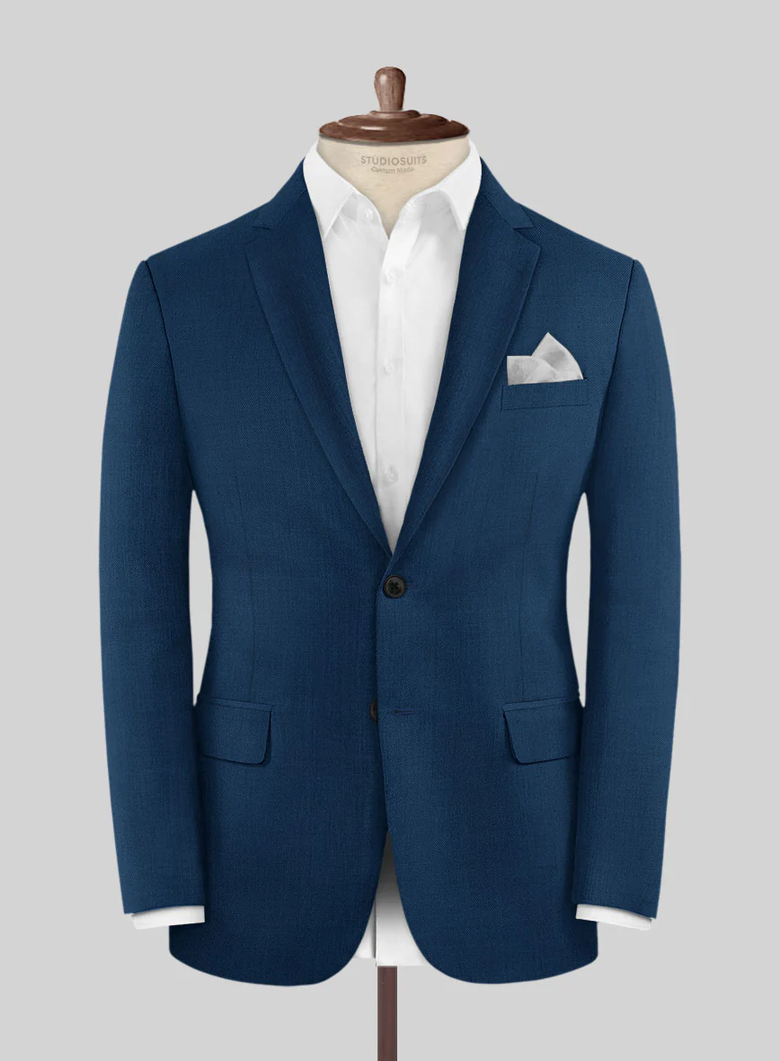 Scabal Prussian Blue Wool Suit - Image 3