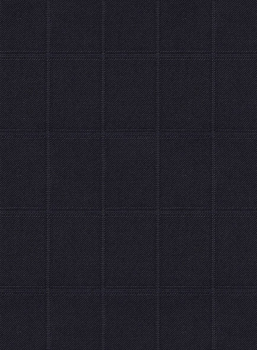 Scabal Quiro Checks Black Wool Pants - Image 3