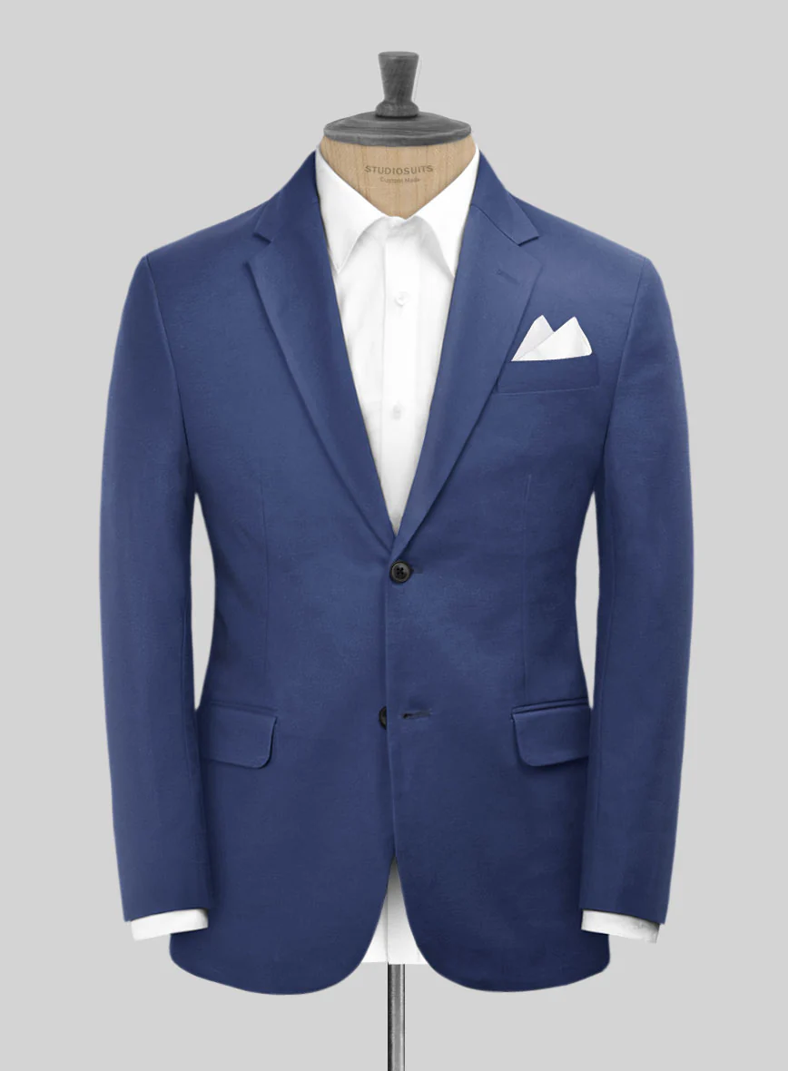 Scabal Royal Blue Cashmere Cotton Jacket