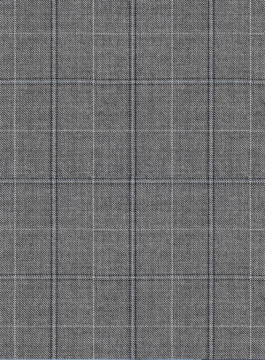 Scabal Sabo Checks Gray Wool Suit - Image 7