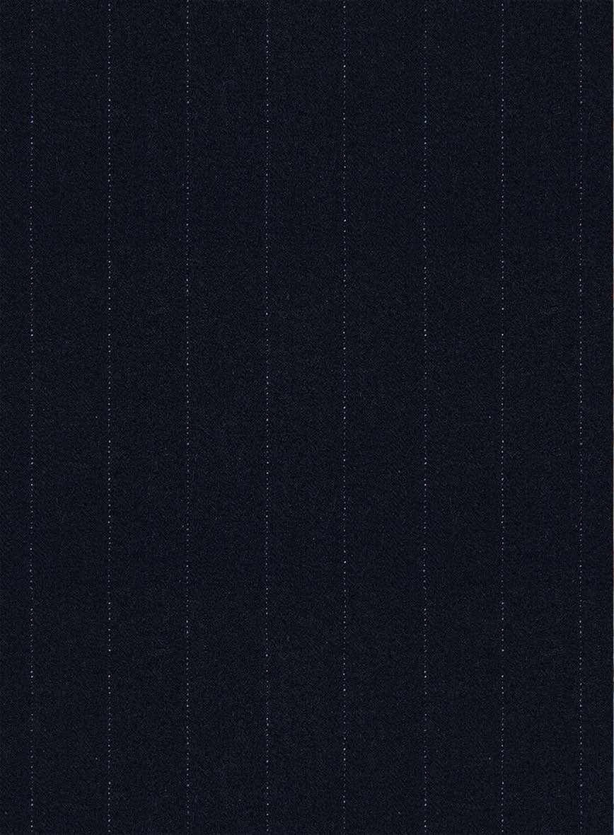 Scabal Sapphire Beaded Stripe Blue Wool Jacket - Image 3