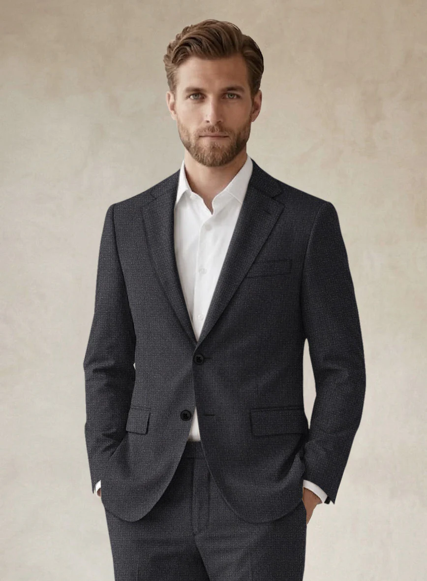 Scabal Sapphire Celmar Gray Wool Suit - Image 4