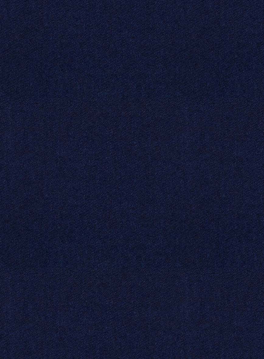 Scabal Sapphire Cobalt Blue Wool Pants - Image 4