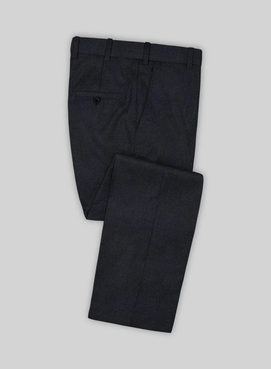 Scabal Sapphire Dark Gray Wool Pants