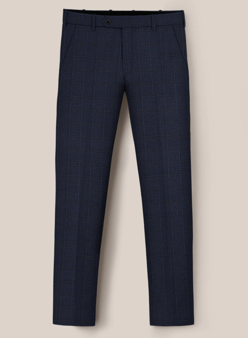 Scabal Sapphire Glen Blue Wool Suit - Image 5