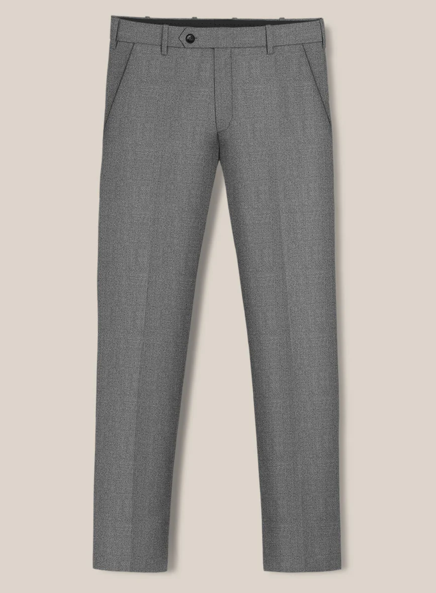 Scabal Sapphire Light Gray Wool Pants - Image 2